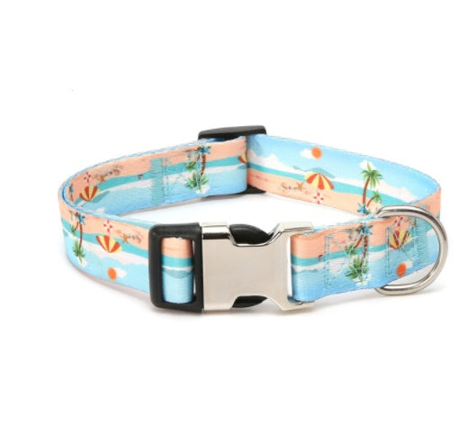 Collar Pet Dog Rope Ethnic Style Striped Forest Polyester Cotton