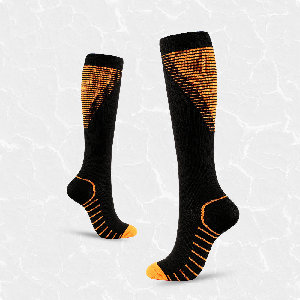 Xun New Color Pattern V-shaped Compression Stockings