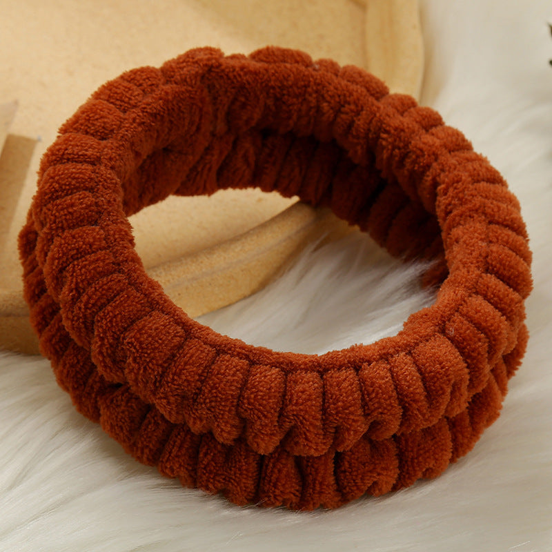 Solid Color Simple Face Wash Headband