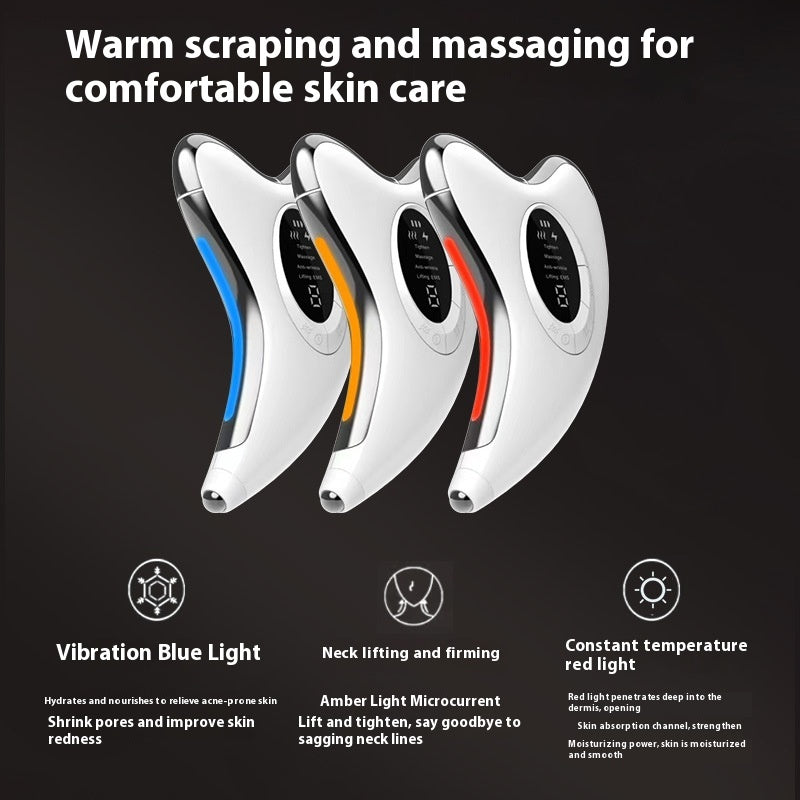New Constant Temperature Inductive Therapeutical Micro Current Scraping Beauty Instrument