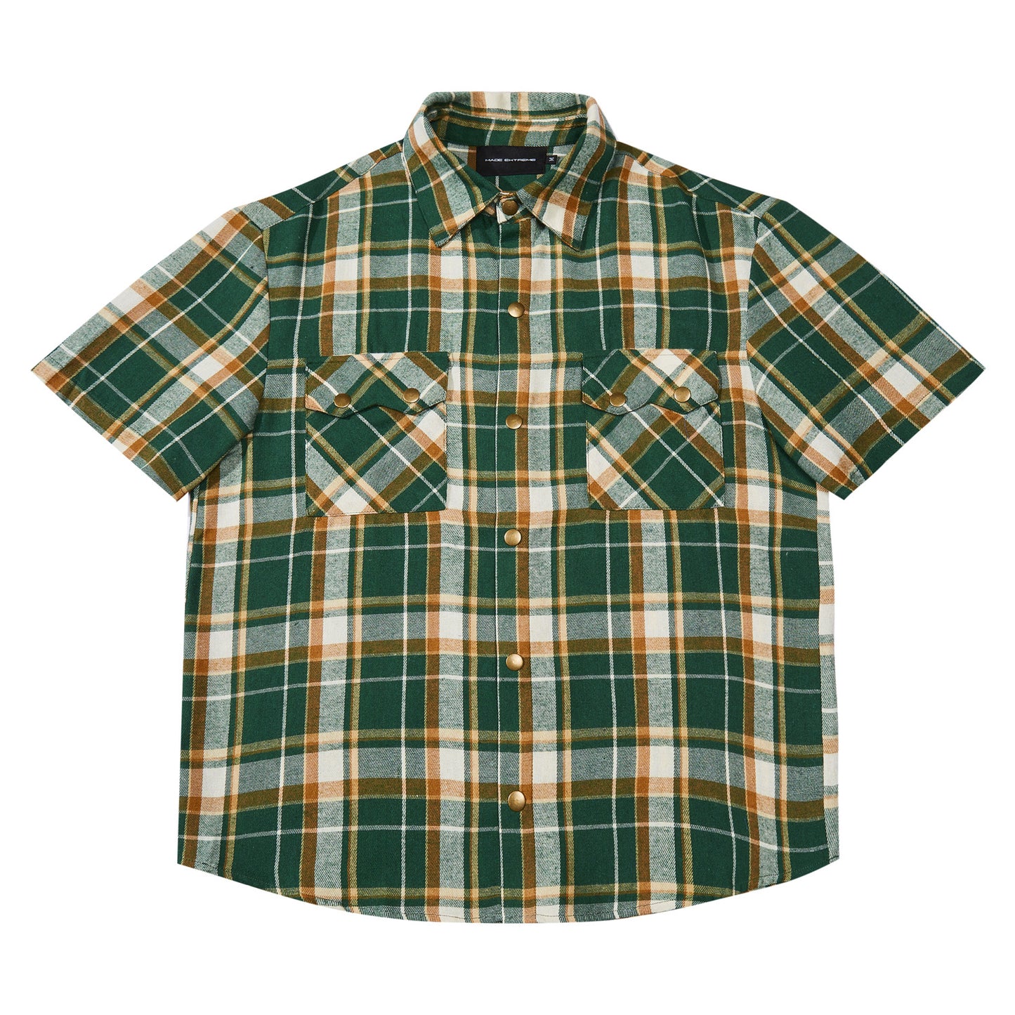 New Summer Design American-style Vintage Plaid Shirt