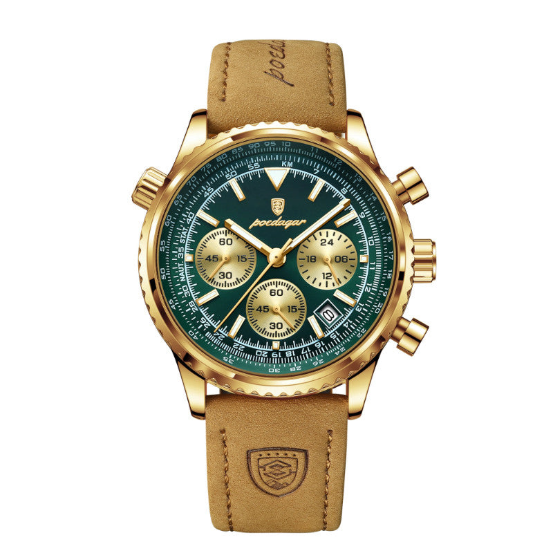 Automatic Mechanical Multi-function High-end Trendy Waterproof Watch Mens And Student Quartz Wristwatch