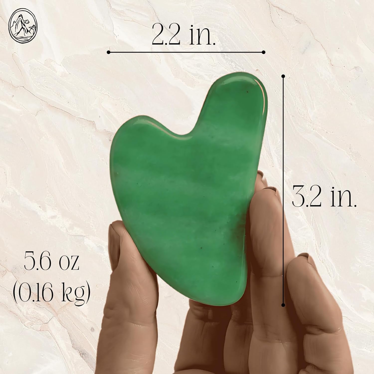 Jade Gua Sha Facial Tool – the Stone of Eternal Youth – 100% Genuine Jade Stone Face Sculpting Tool for Lymphatic Drainage, Puffiness Reduction & Timeless Radiance