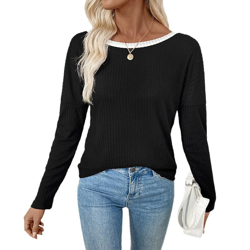 Sexy Backless Bow Fashionable T-shirt Women