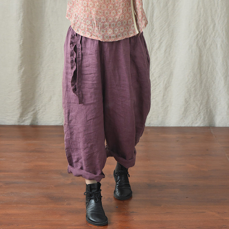 Artistic Women's Linen Loose Casual Pants