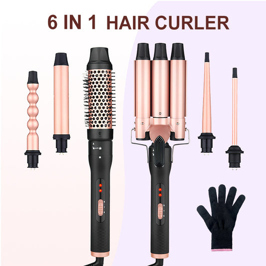 All-in-one Three-tube Water Wave Hair Curler
