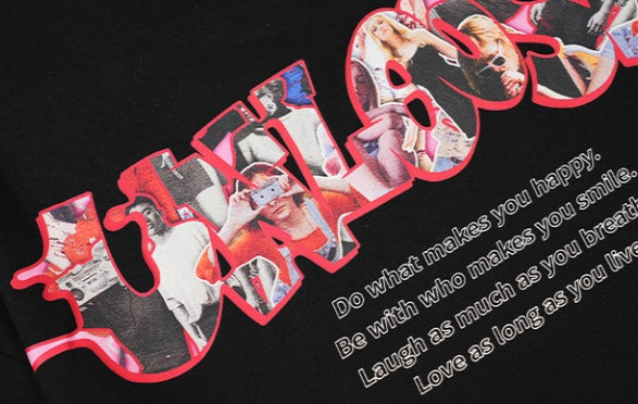 High Street Crowd Seeking Differences Design Theme Short Sleeve