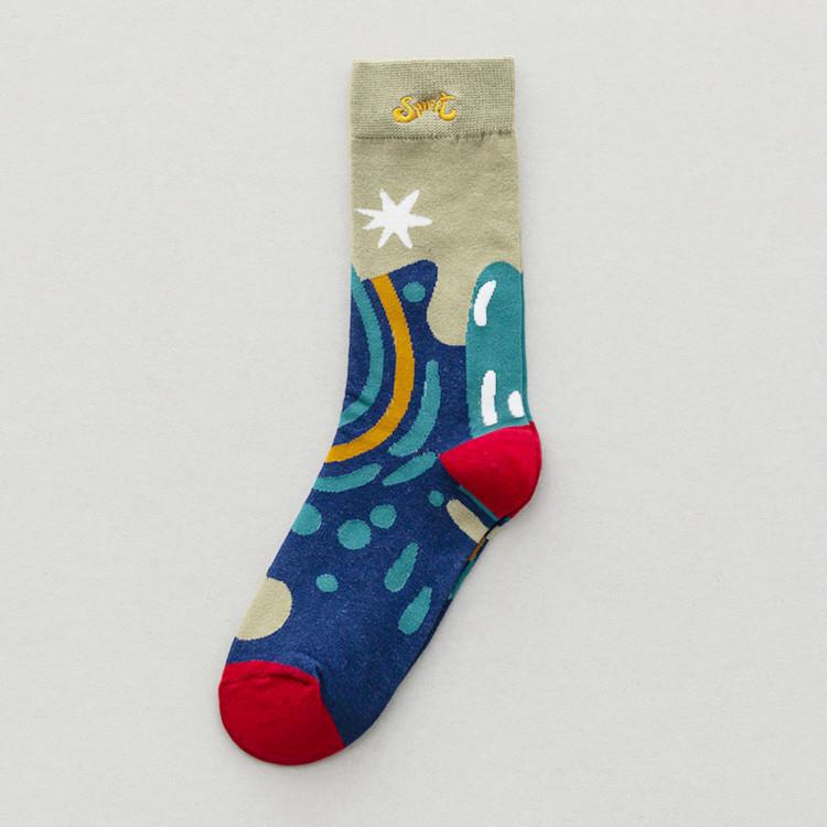 Medium Length Combed Cotton Socks