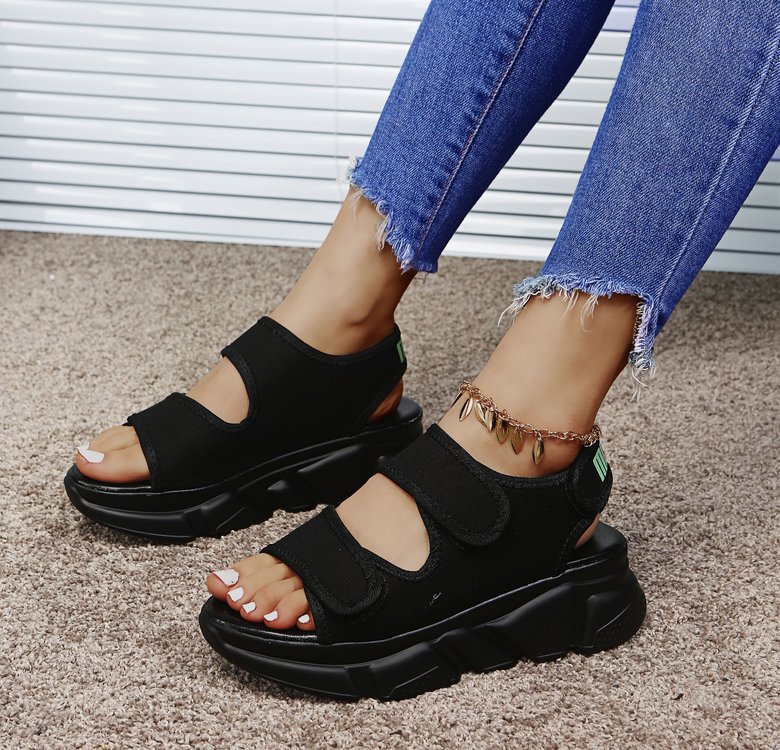 Velcro Casual Fish Mouth Sandals