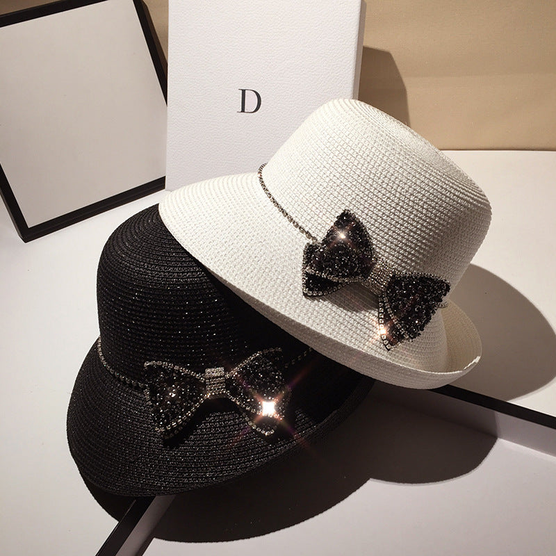 Diamond Bow Literary Elegance Sun Protection Cold Water Jug Cap