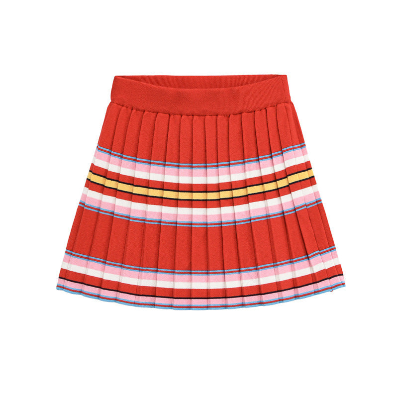 Mini Striped Top And Skirt