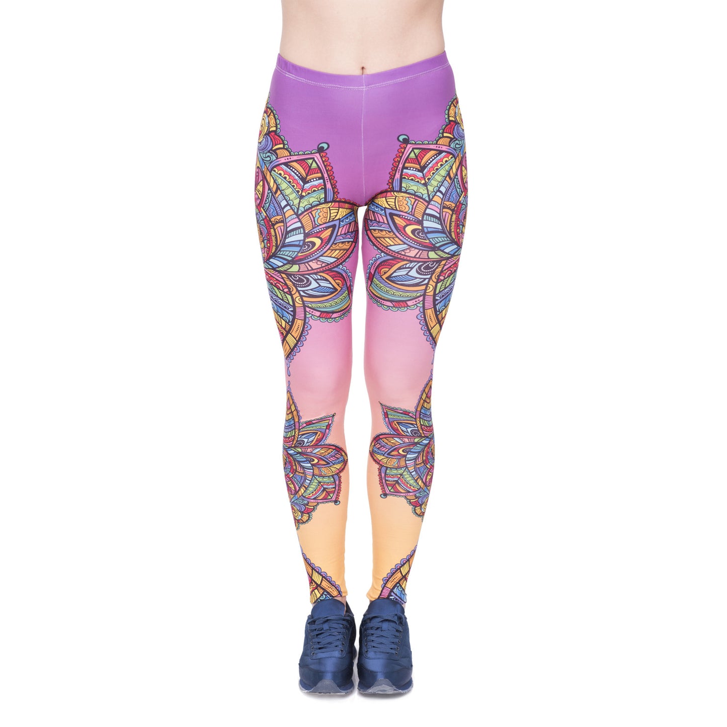 Digital printed cropped trousers