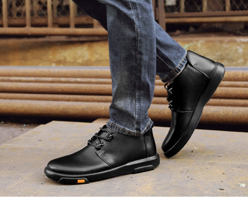Cowhide Soft Sole Top Layer Cowhide Casual Leather Shoes Men