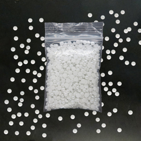 Plastic Flat Bottom Semicircle Pearl