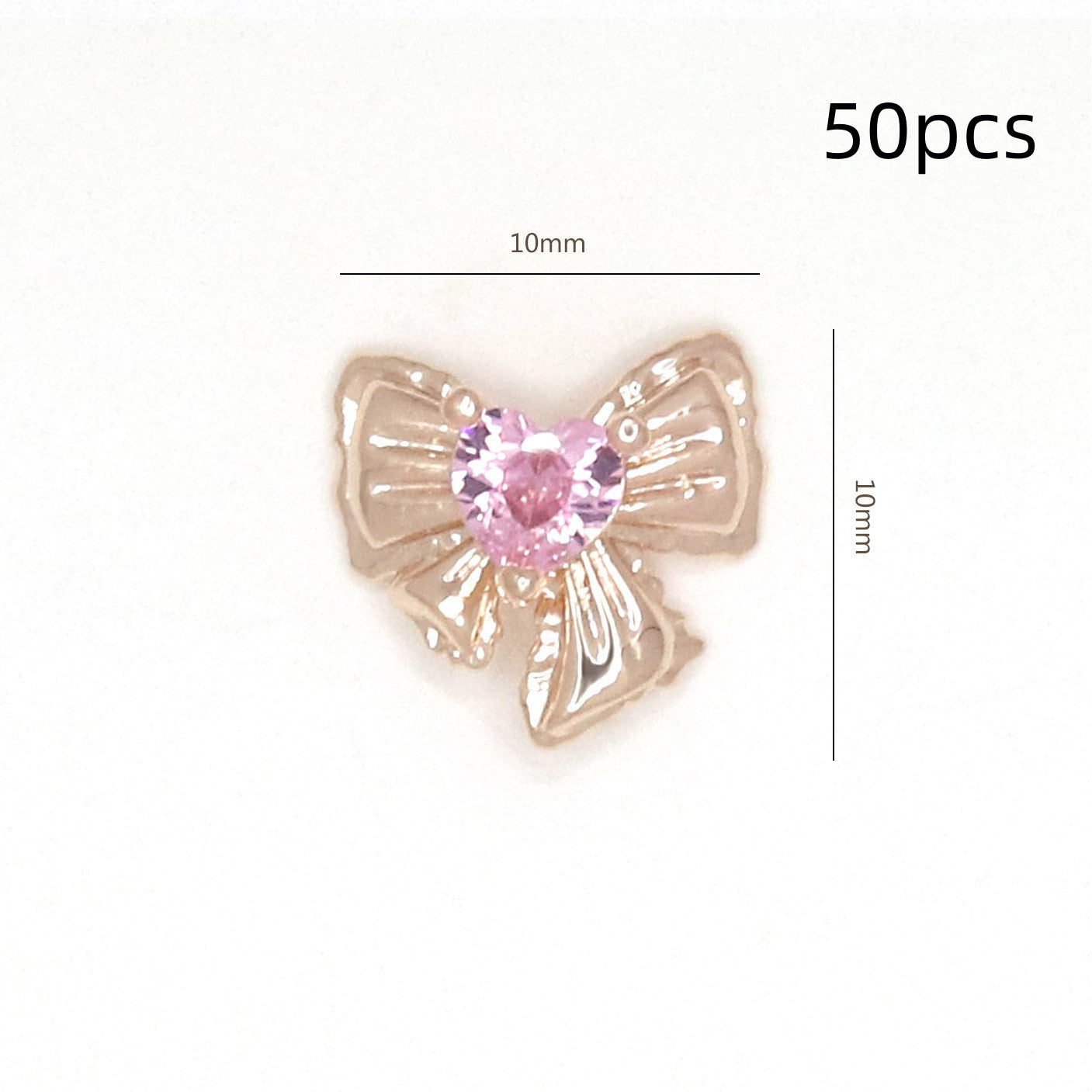 Bow Zircon Nail Ornament Zircon