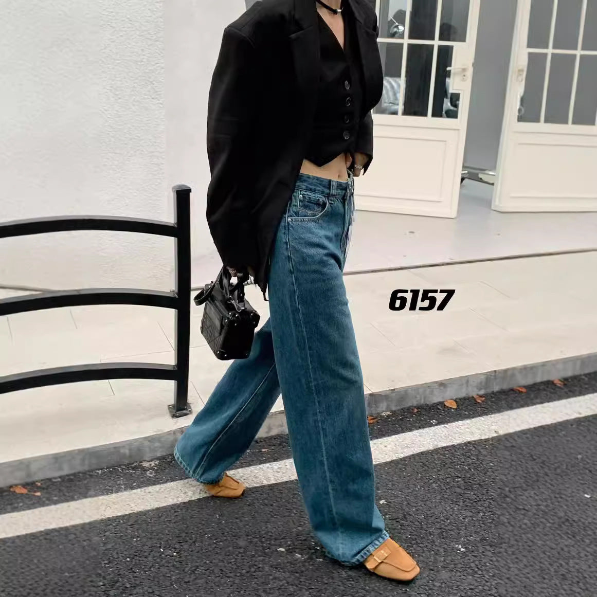 Cotton Giant Look Lige Ben Høj Talje Jeans