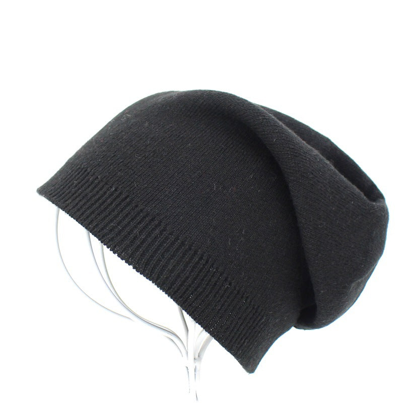 Women's Warm Plush Thickened Wool Ball Knitted Hat