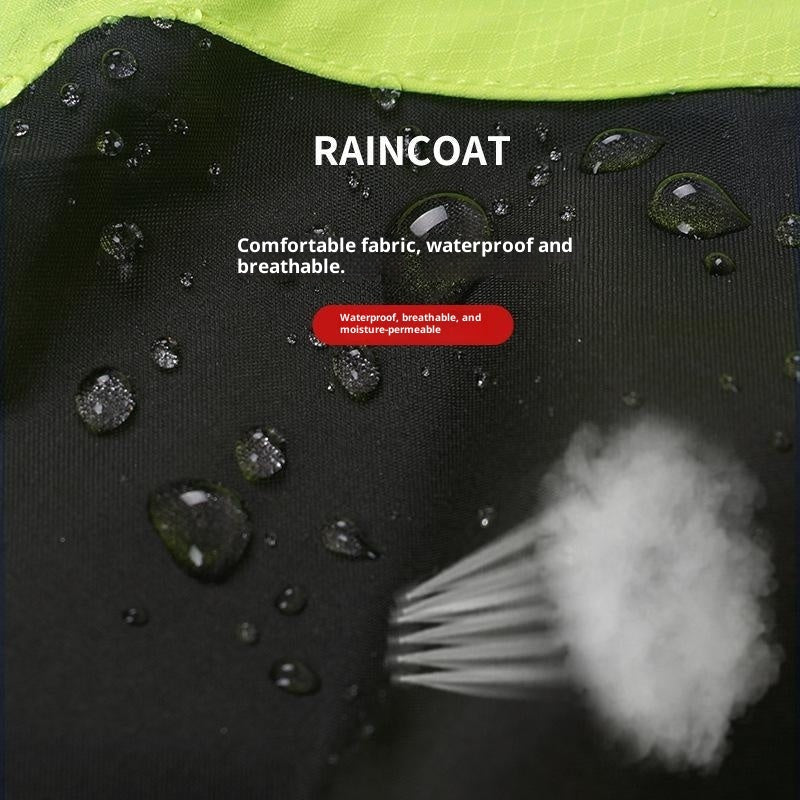 Split-Style Hiking Raincoat Fashionable For Outdoor Use