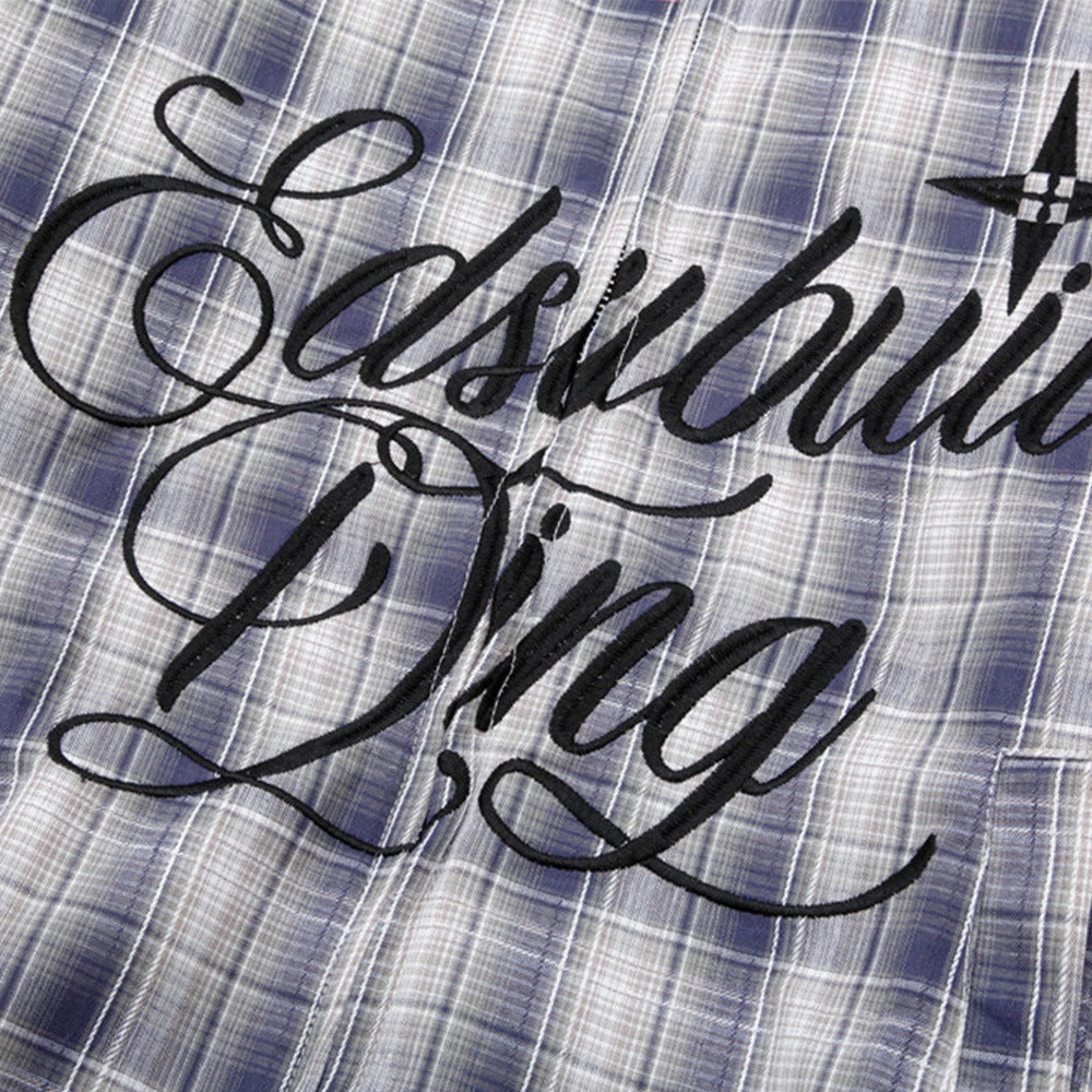 American Style Loose Plaid Lapel Jacket Trendy Men