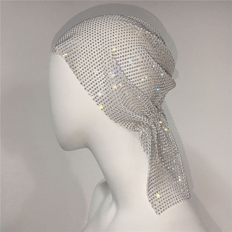 Ladies Stretch Rhinestone Pirate Hat  Accessories