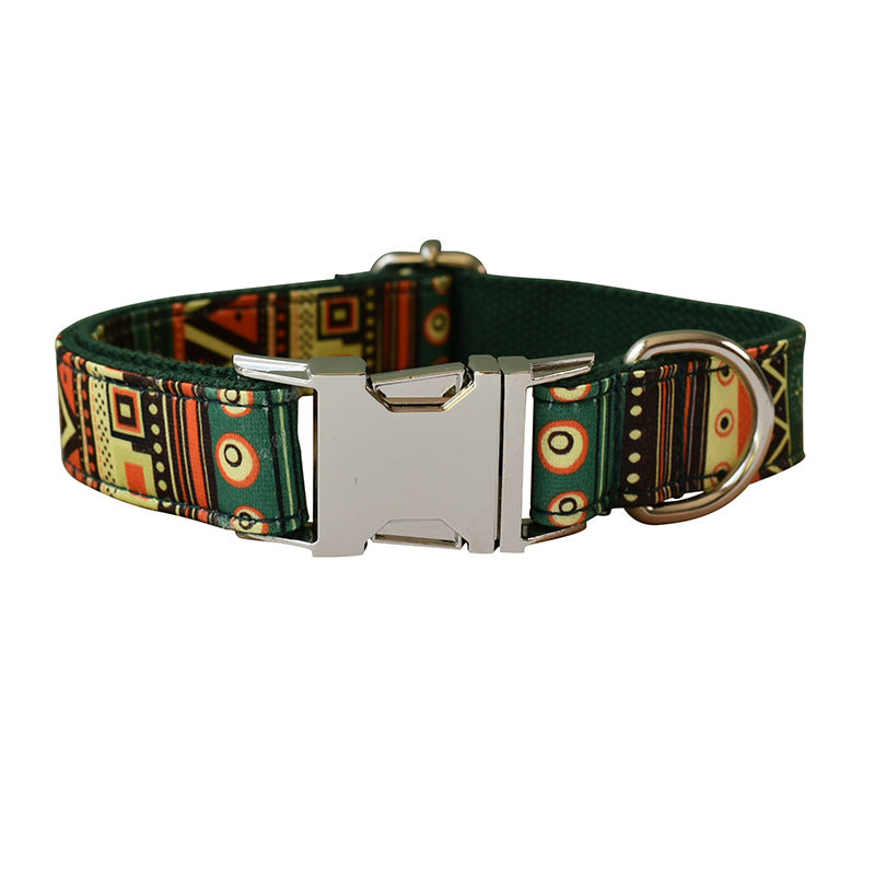Green Bottom Bohemian Alloy Accessories Bowknot Collar Pet Leash