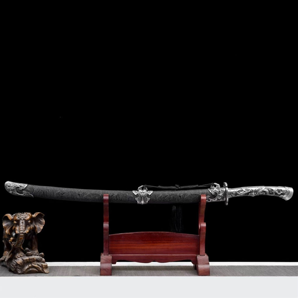 Linglong Green Blade, High Manganese Steel Xiuchun Dao, Sword, Green Blade, Tang Heng Dao, Film TV Prop, Practice Cold Weapon Unsharpened