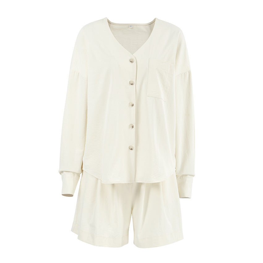European And American-style Chic Casual Cardigan Set