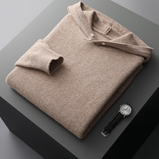 Men's And Teenagers' Crew-Neck Full-Wool Hat