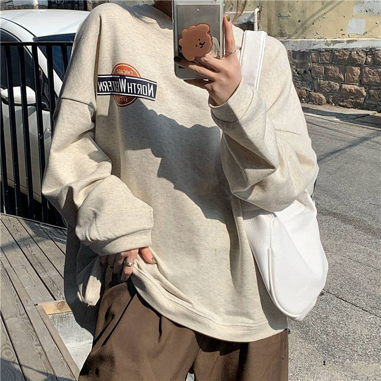 Dame Populær Alsidig Langærmet Sweater