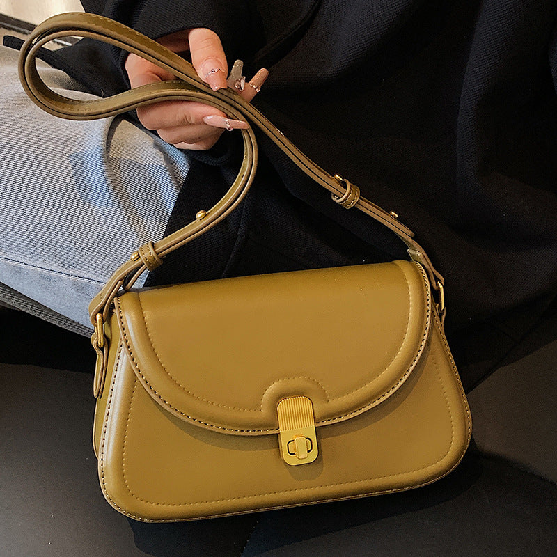 Women's Fashion Simple Solid Color Crossbody Bag