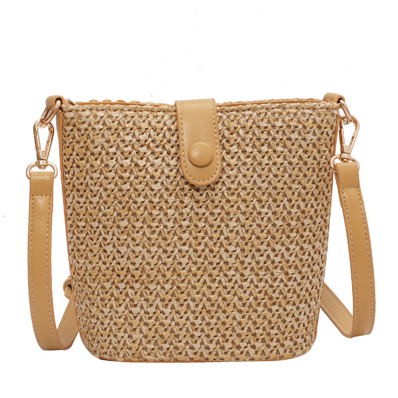 Casual Fashion Woven Bucket Bag