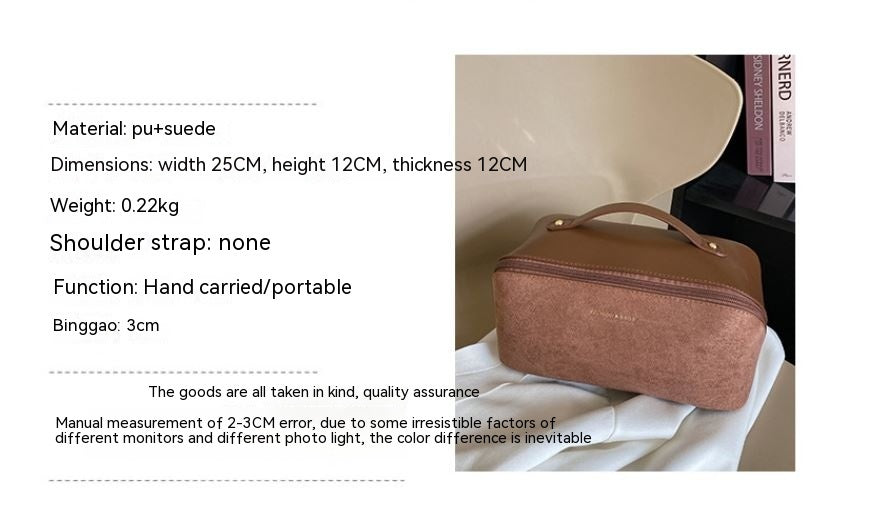 Minority Design Portable Large Capacity Suede Hand Bag