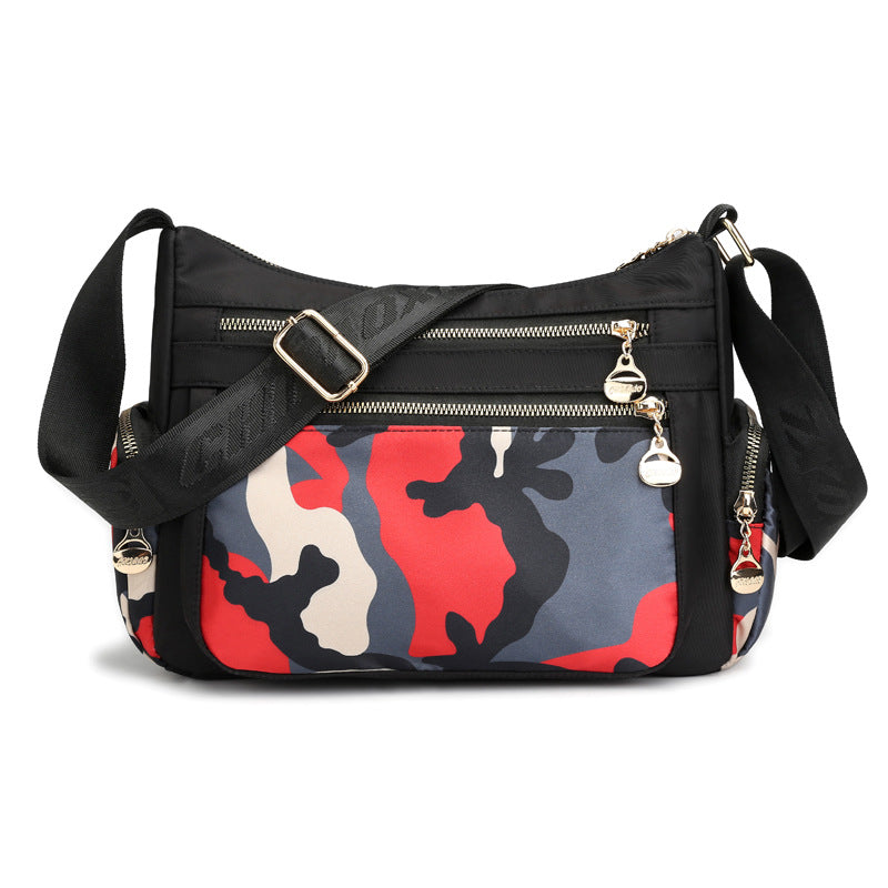 Ethnic Nylon Women's Bag Printed One Shoulder Diagonal Span