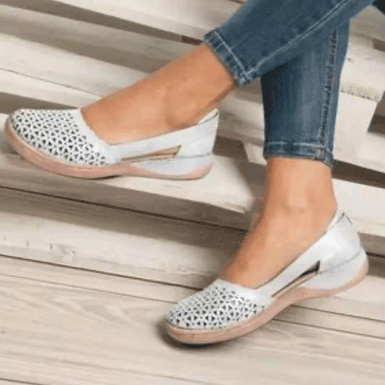 Lukong summer breathable sandals flat shoes