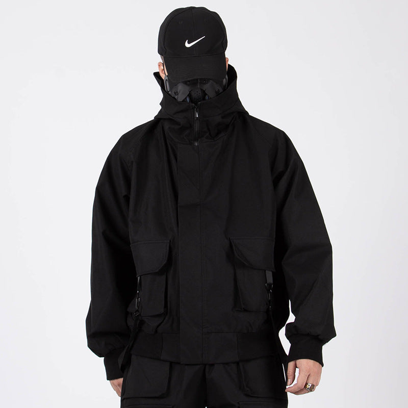 Men's Fashion Function Wind High Collar Jacket
