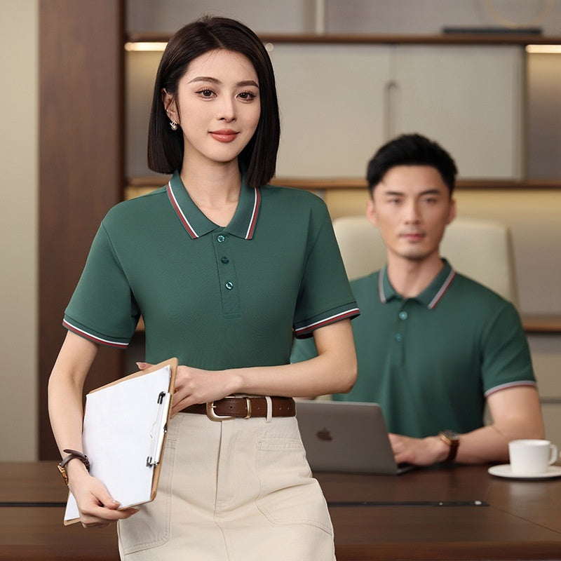 Short Sleeve Lapel Group Building Casual Polo Shirt