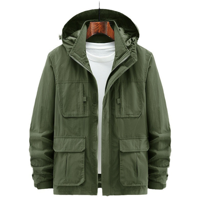 Herre Fritid Løs Outdoor Shelljakke