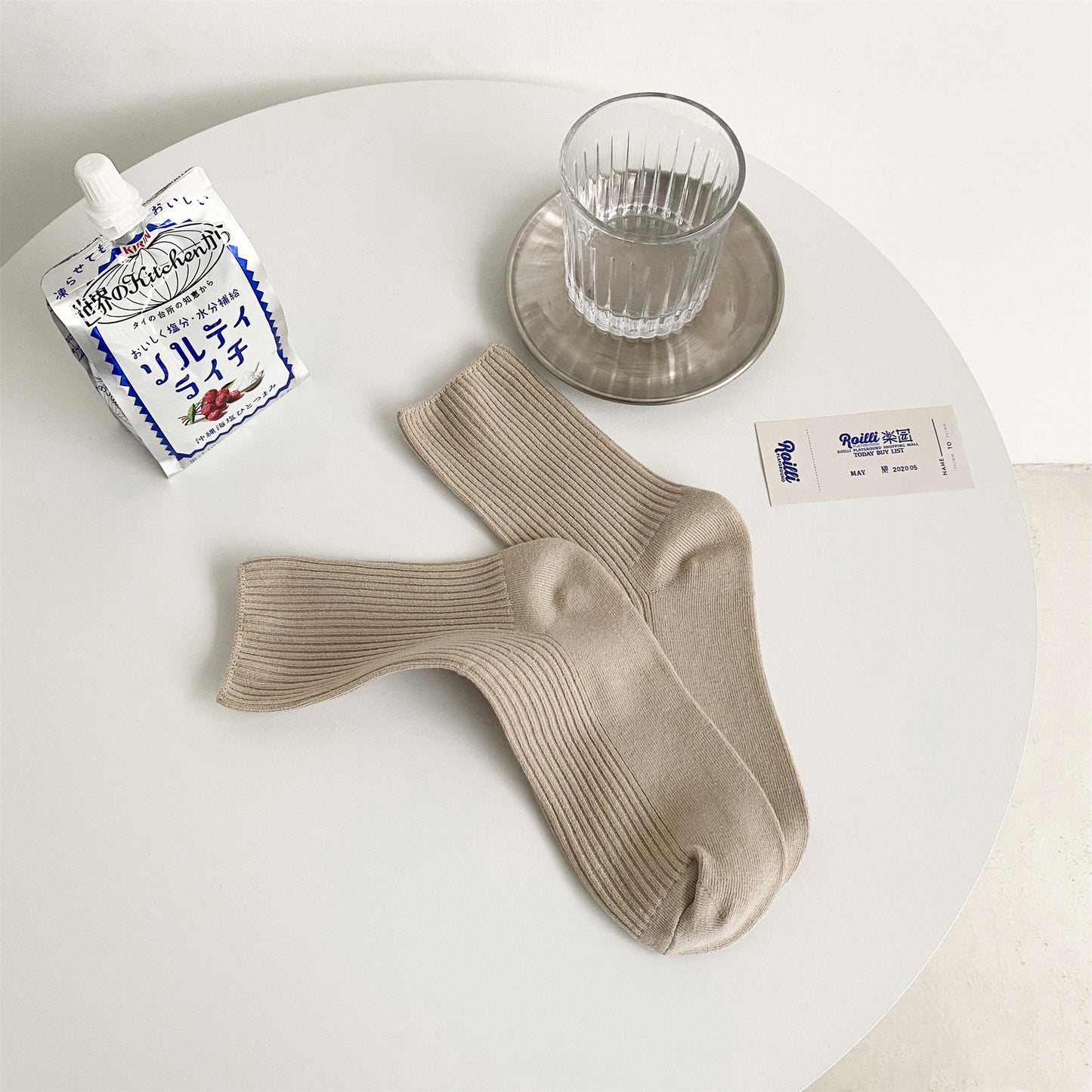 Women's Solid Color Cute Japanese Socks