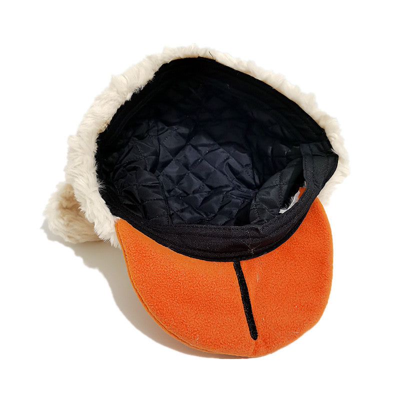 Cozy And Fun Cartoon Baseball Cap For Fall And Winter