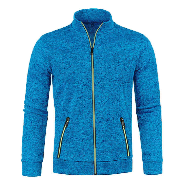 Men's Long Zipper Knitted Jacket