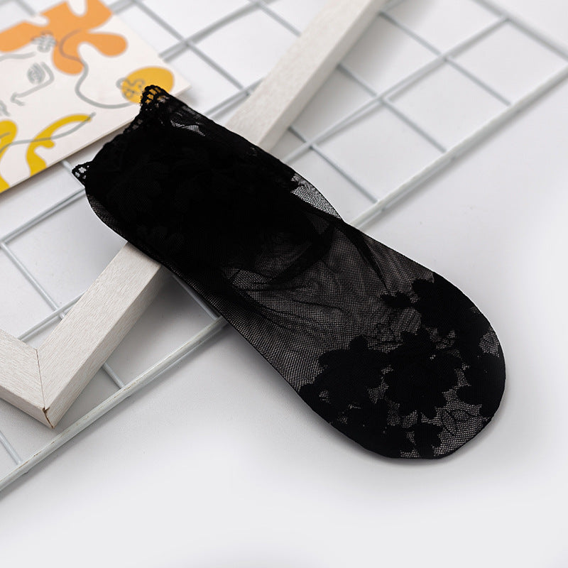 Invisible Shallow Mouth Thin Lace Socks Lace Socks