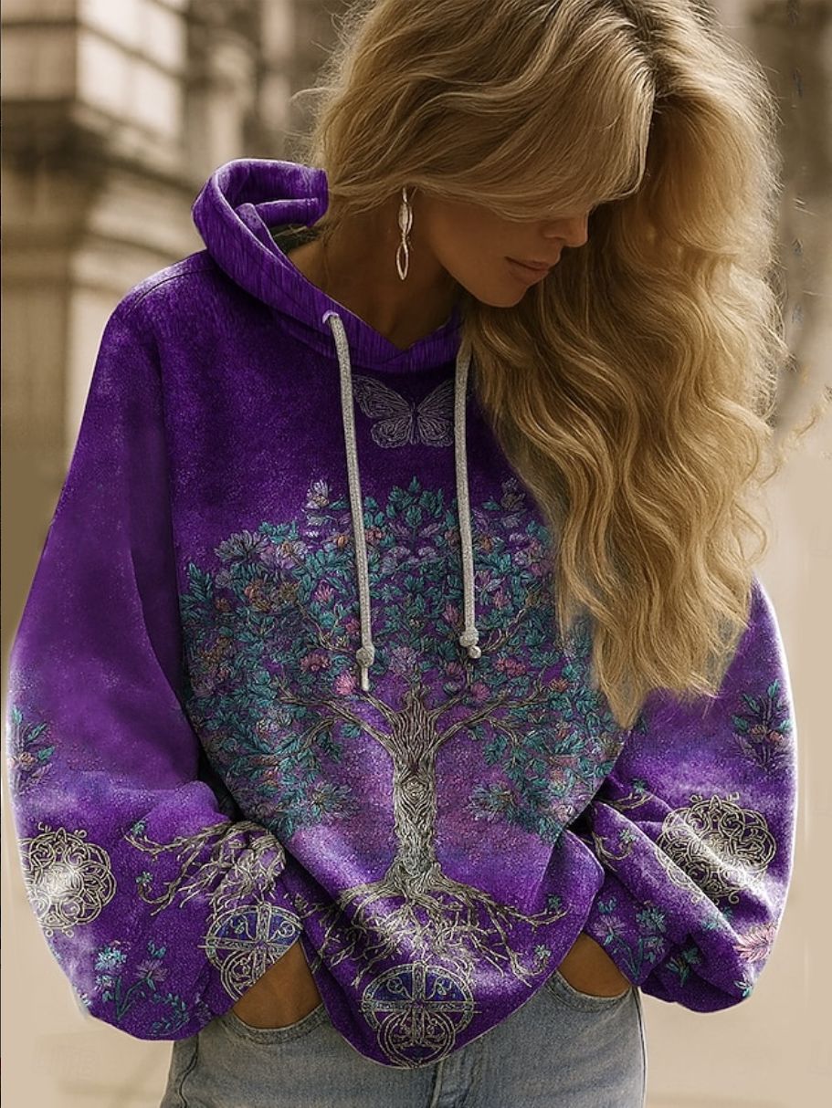 Women's Casual Long-sleeve Hooded Top