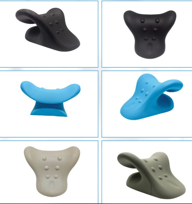 Heated Cervical Pu Massage Traction Pillow
