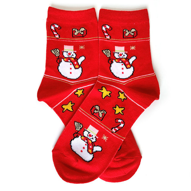 Women Casual Winter Christmas Socks Thickened David's