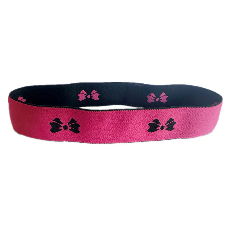 Rose Red Fixing Band Wig Edge Velcro Adjustable Non-slip Headband
