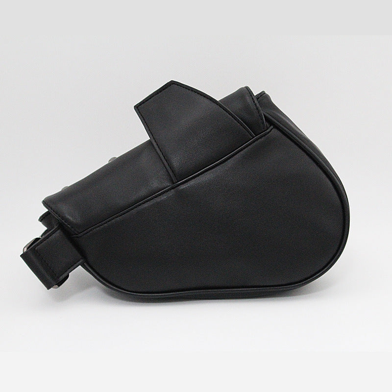 Half Round Wide Shoulder Belt Messenger Bag