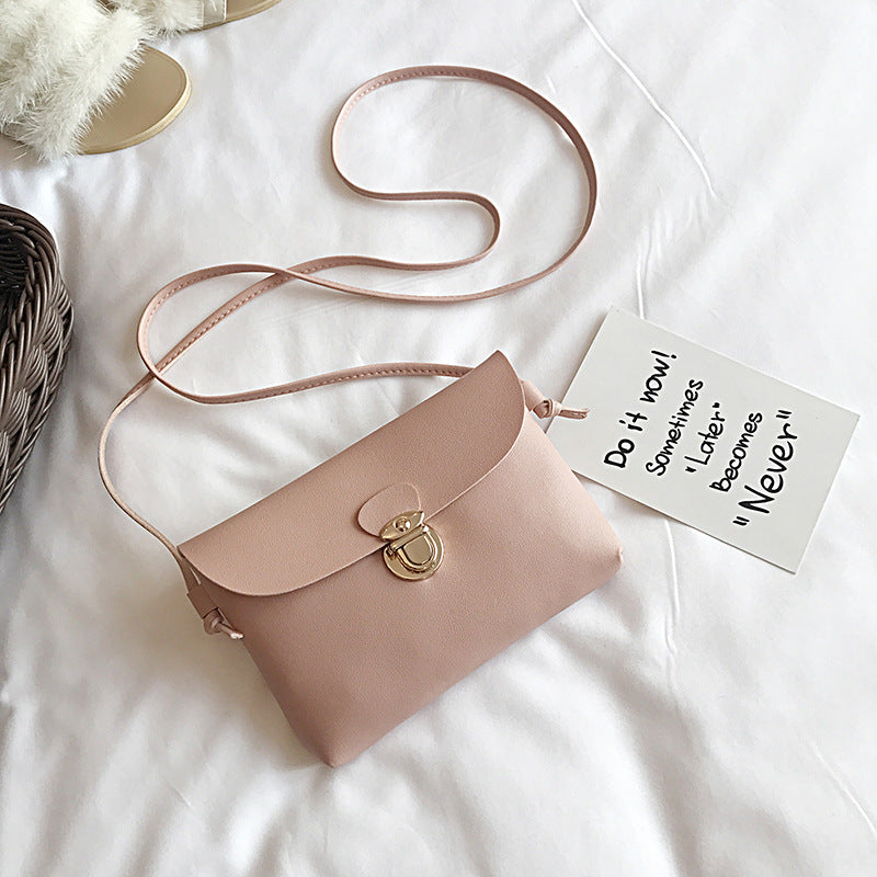 Women's Bag New Pouch Korean Mini Mortise Lock Small Square Bag Women's Shoulder Crossbody Bag Trendy Women's Bags