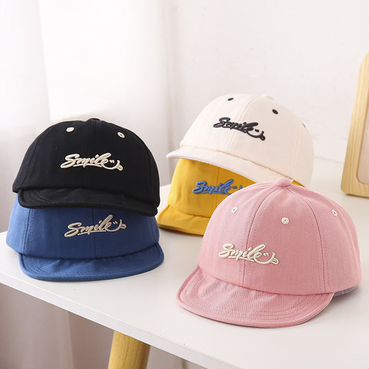 Embroidered Letter Baby Cotton Hat