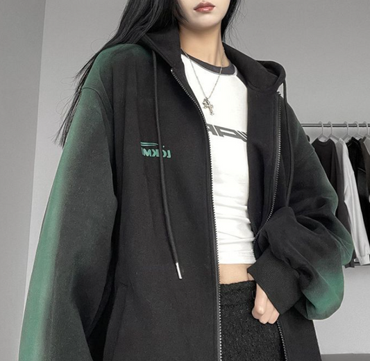 Dopamine Wear Thin Sweater For Women Vintage Print Color Matching Design Versatile Loose