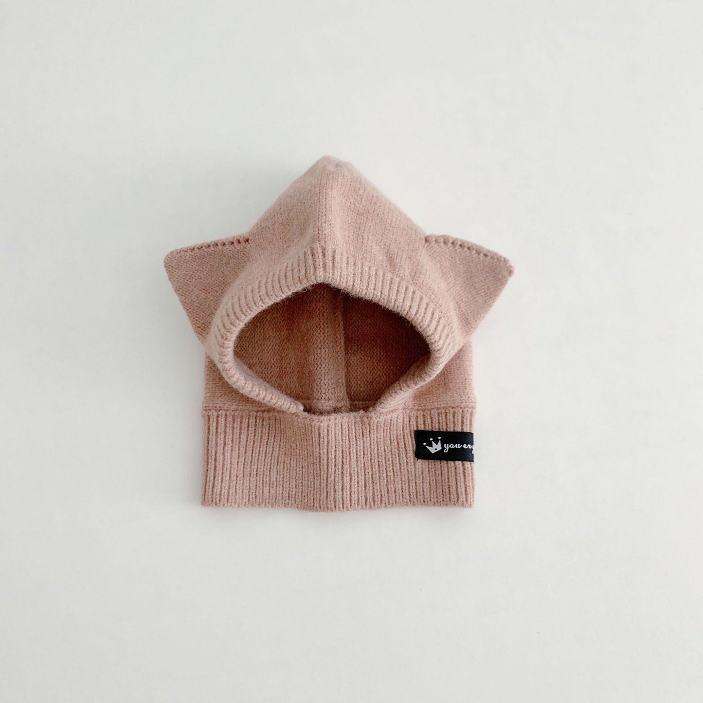 Baby Autumn And Winter Outdoor Keep Warm Knitted Scarf Integrated With Hat